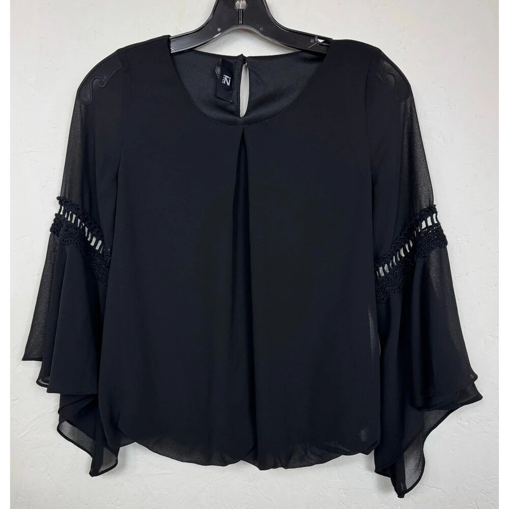 Iz Byer Black Blouse Women's Extra Small